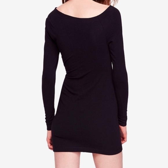Free People Frankie Black Mini Dress NWT Size XS - Picture 2 of 7